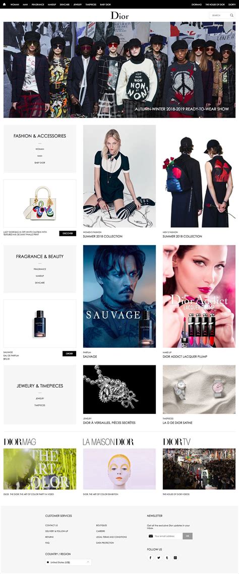 dior webste|dior company website.